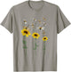 Faith Hope Love Sunflower Dragonfly Christian Gift T-Shirt - T-Shirt | Sand