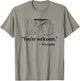 Beer and Cheese You're Welcome from Wisconsin Funny T-Shirt - T-Shirt | Sand