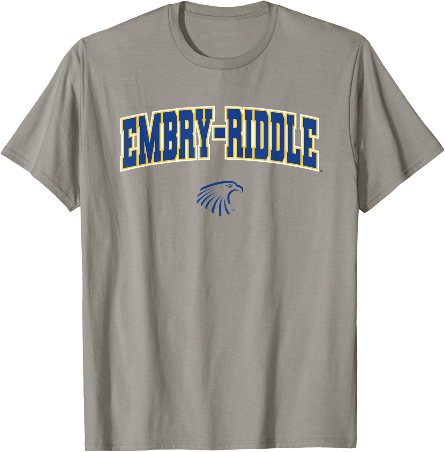 Embry-Riddle ERAU Eagles Arch Logo T-Shirt - T-Shirt | Sand
