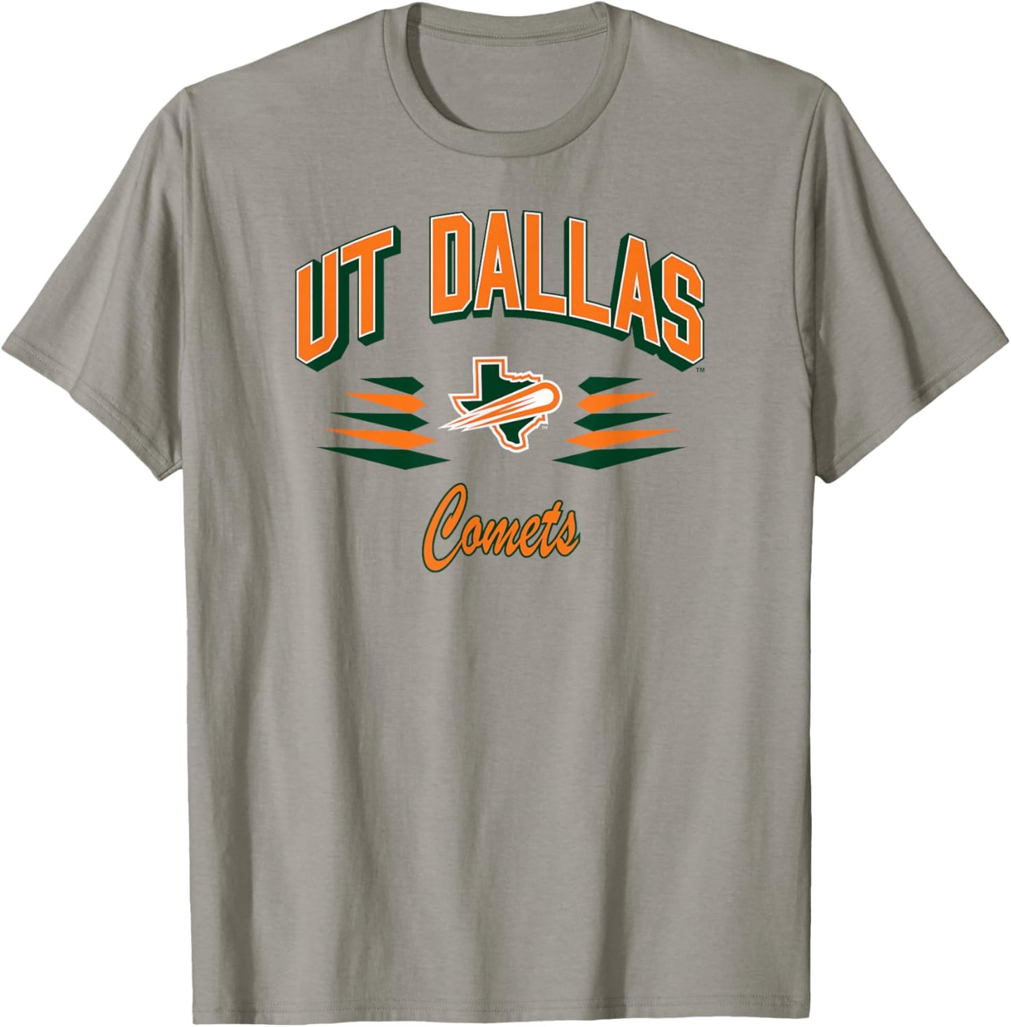 Texas Dallas Comets Retro Diamond Gray Officially Licensed T-Shirt - T-Shirt | Sand