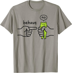 Behave No Frog T-Shirt - T-Shirt | Sand