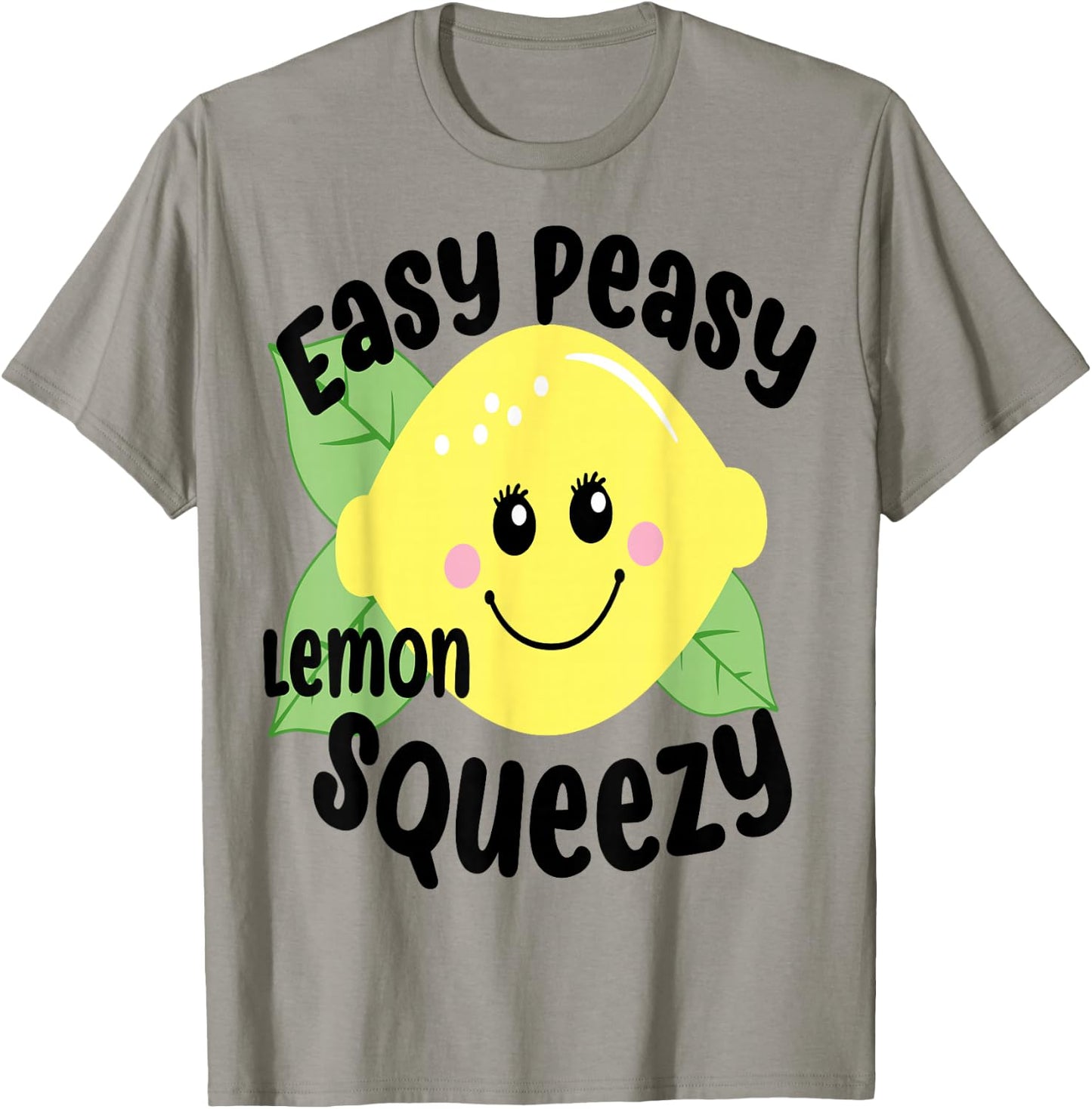 Easy Peasy Lemon Squeezy Fun Summertime Lemonade Lover T-Shirt - T-Shirt | Sand