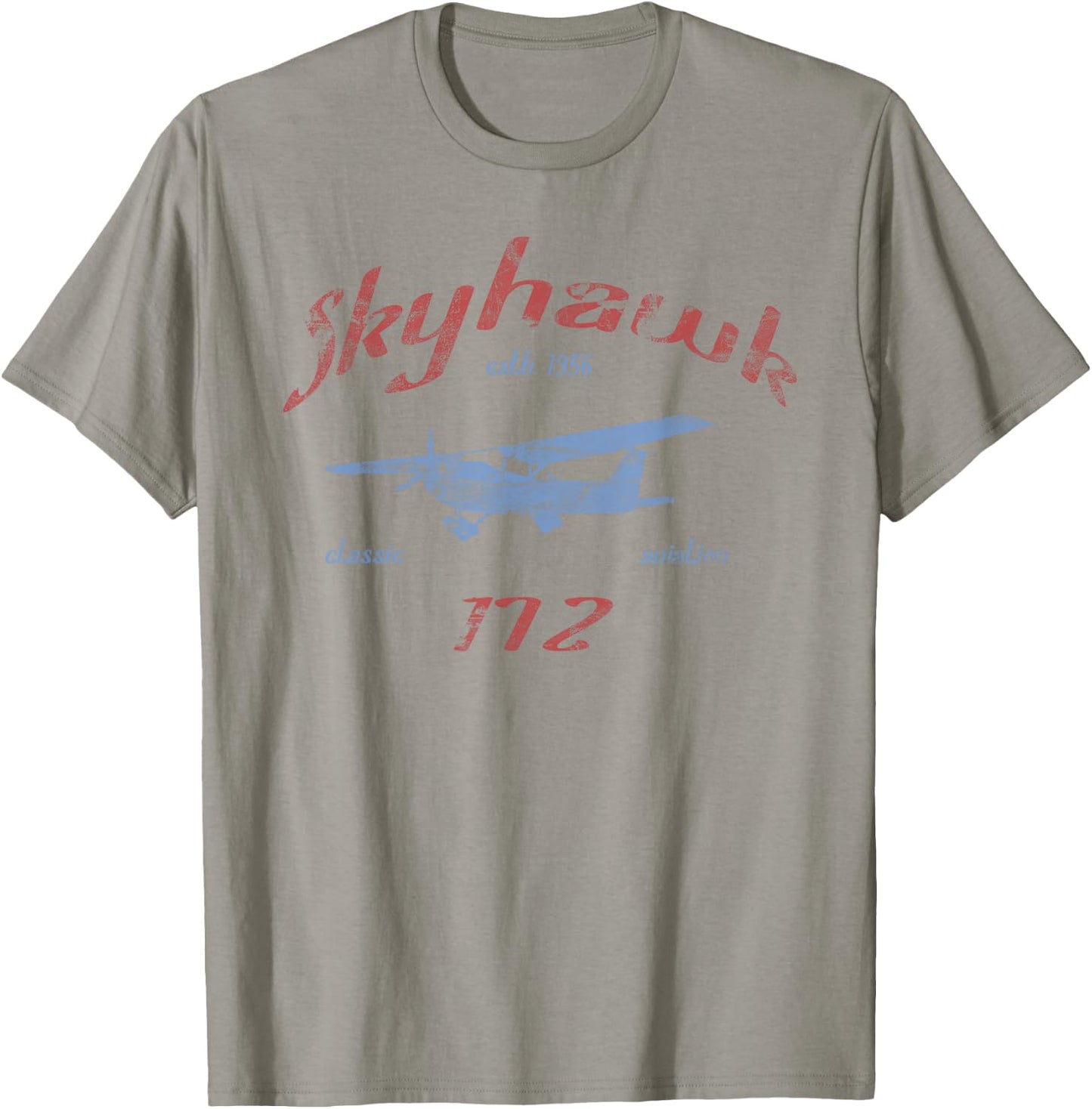 172 Skyhawk Airplane Classic Vintage Aviation Private PIlot T-Shirt - T-Shirt | Sand