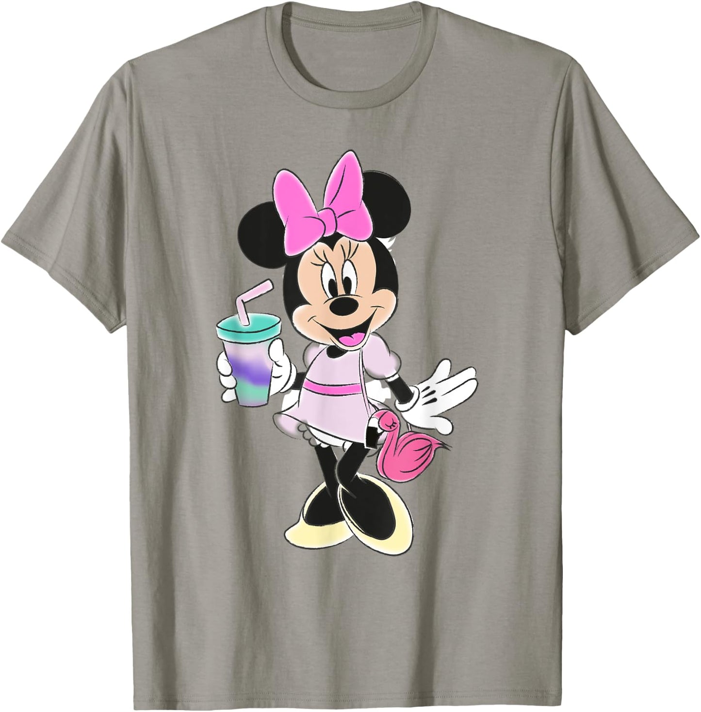 Disney Minnie Mouse Unicorn Flamingo Bag T-Shirt - T-Shirt | Sand