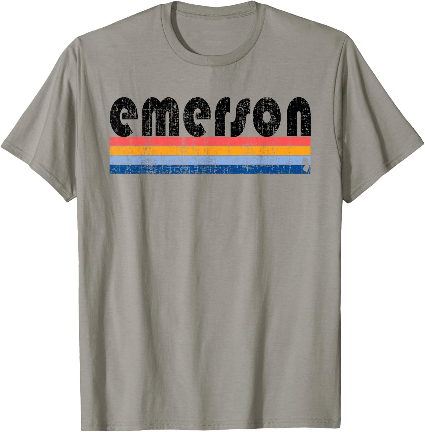 Vintage 80s Style Emerson NJ T-Shirt - T-Shirt | Sand