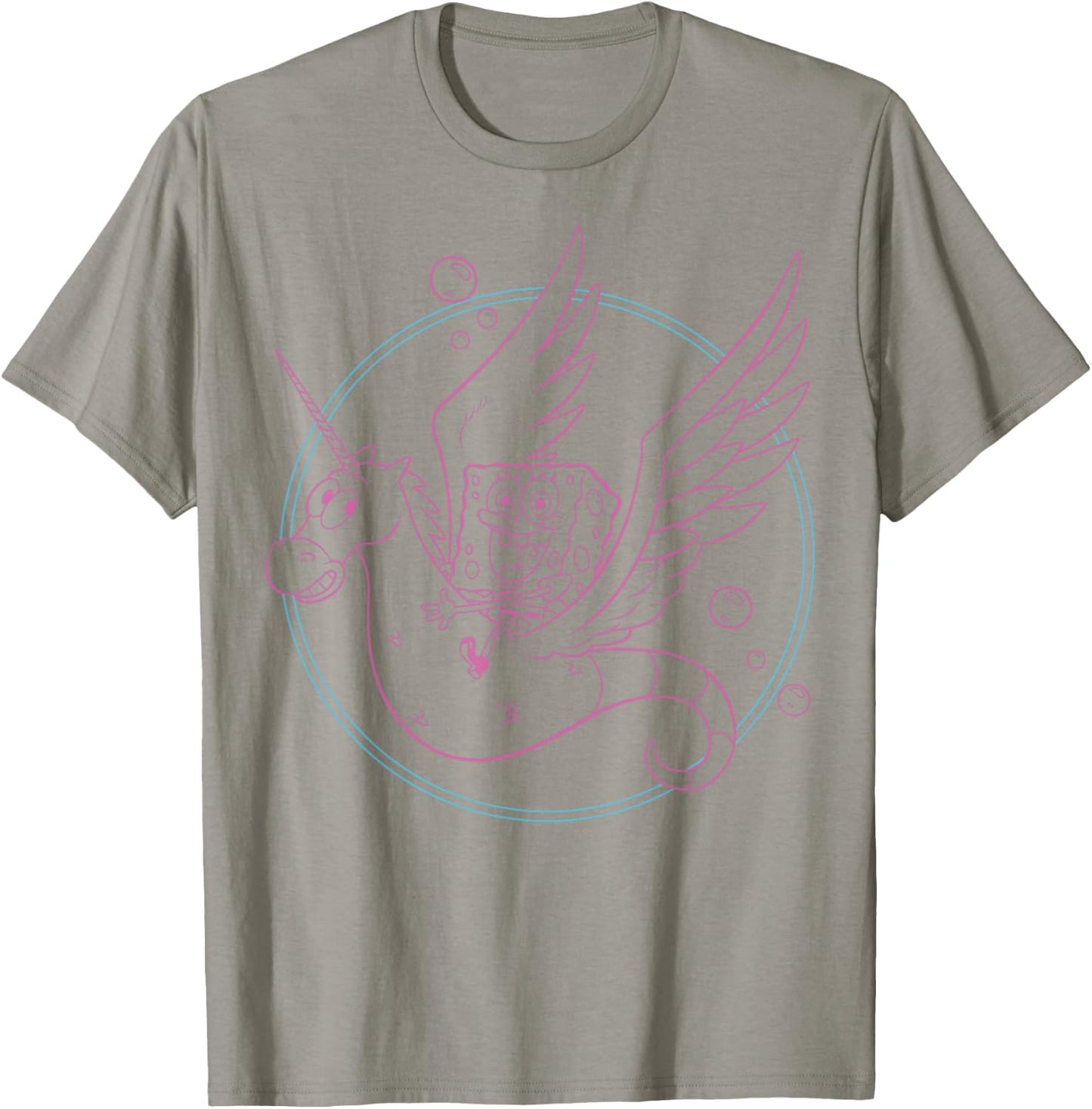 SpongeBob SquarePants Unicorn Seahorse Joy T-Shirt - T-Shirt | Sand