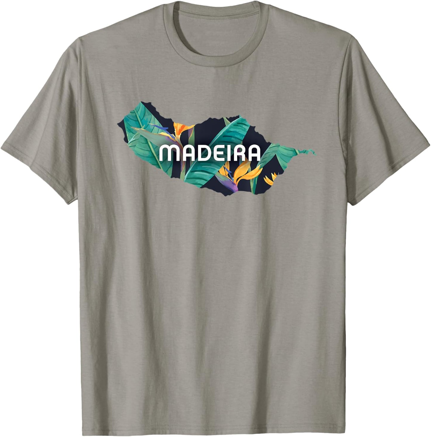 Madeira Portugal Island Tropical Flower Traveler Gift T-Shirt - T-Shirt | Sand
