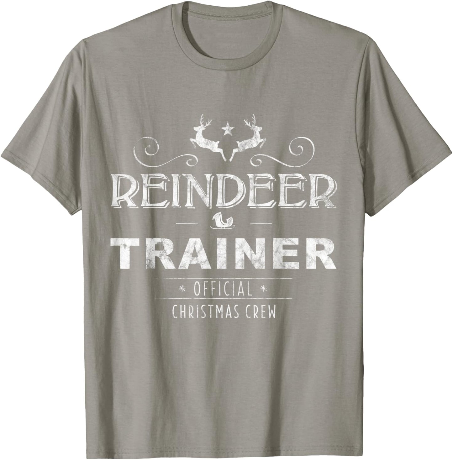 Reindeer Trainer Christmas Crew - Red T-Shirt - T-Shirt | Sand