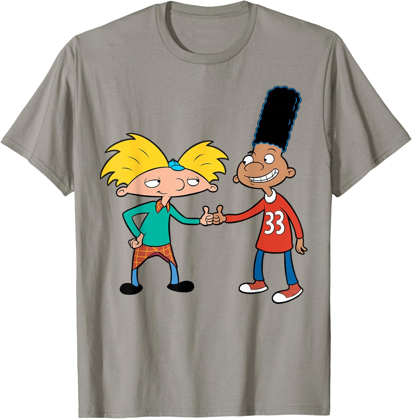 Nickelodeon Hey Arnold Gerald and Arnold Thumbs Up T-Shirt - T-Shirt | Sand