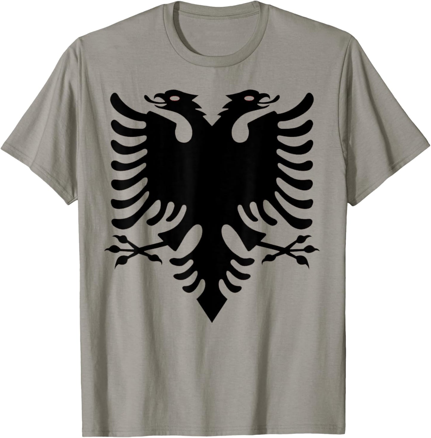 Albanian Double Eagle Design - Albania Crest T-Shirt - T-Shirt | Sand