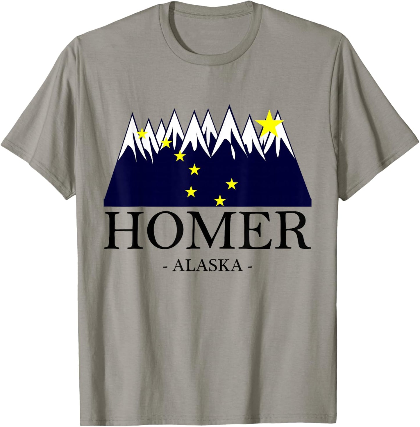 Homer Alaska - | Awesome Mountain - Gift T-Shirt - T-Shirt | Sand