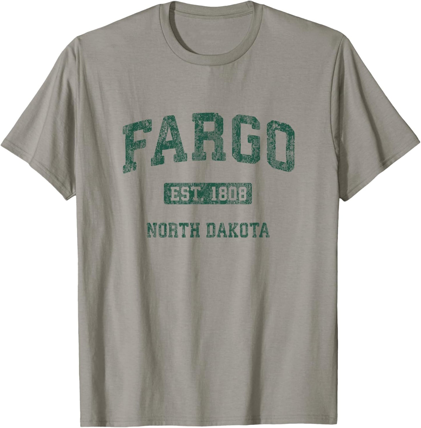 Fargo North Dakota ND Vintage Athletic Sports Design T-Shirt - T-Shirt | Sand