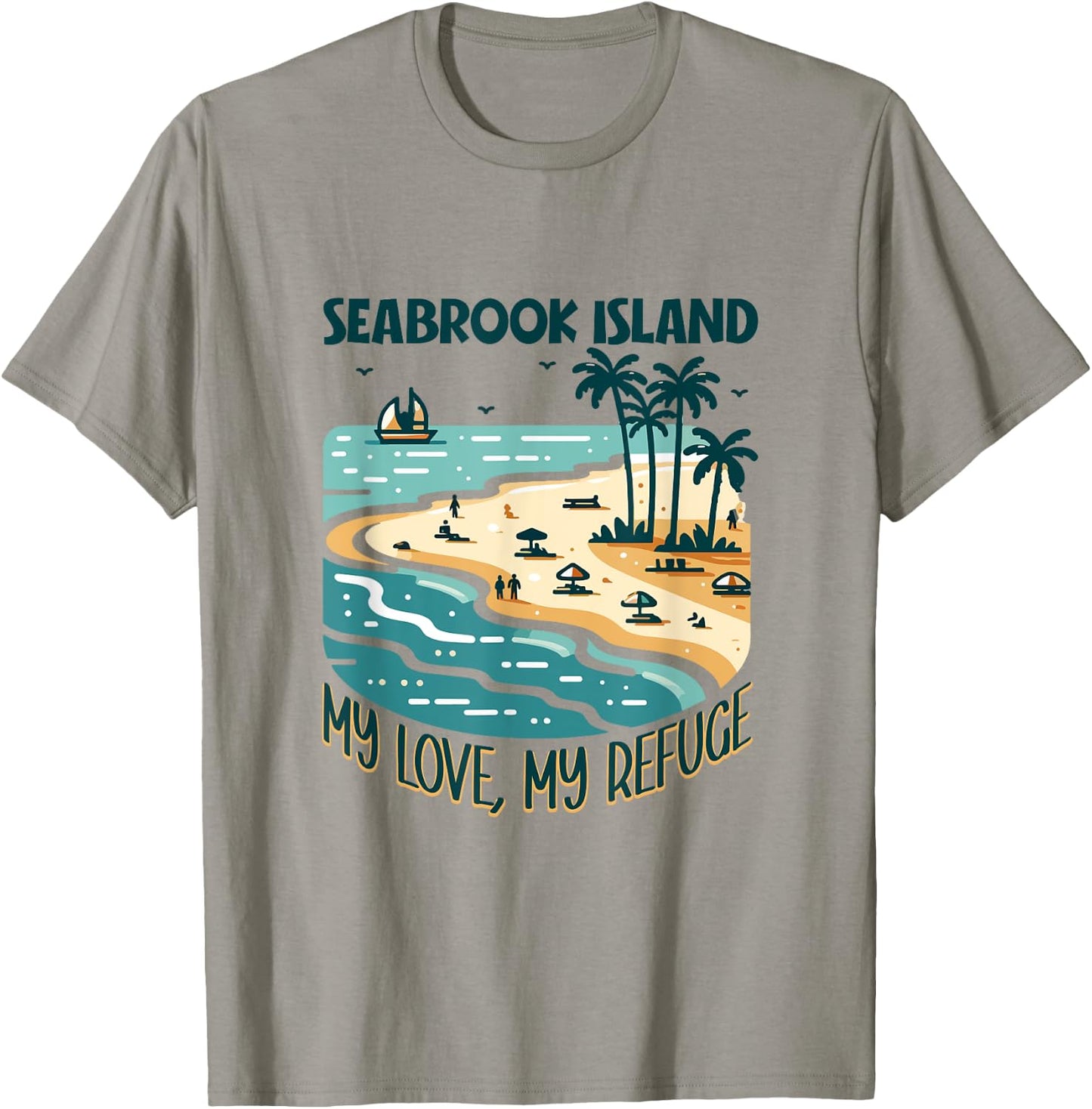My refuge Seabrook Island T-Shirt - T-Shirt | Sand