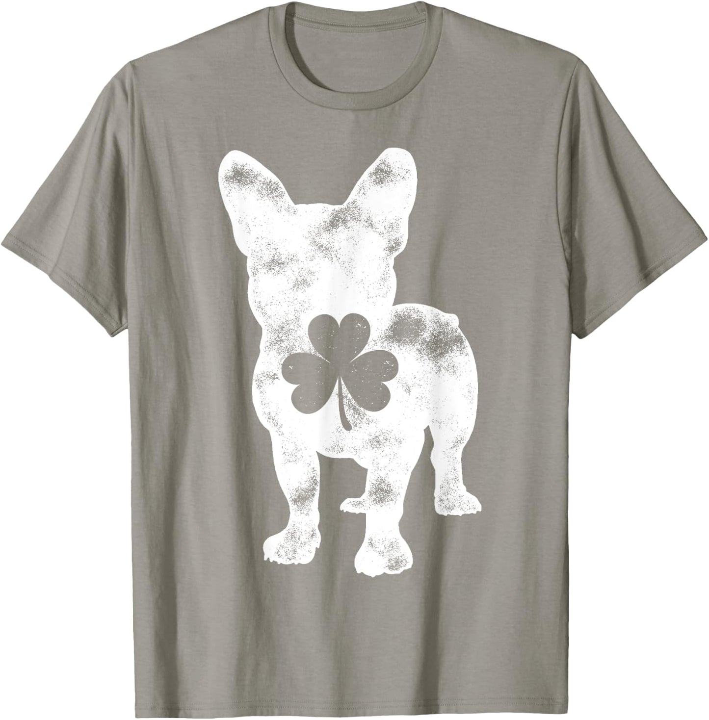 French Bulldog St Patricks Day Men Women Shamrock Dog Lover T-Shirt - T-Shirt | Sand