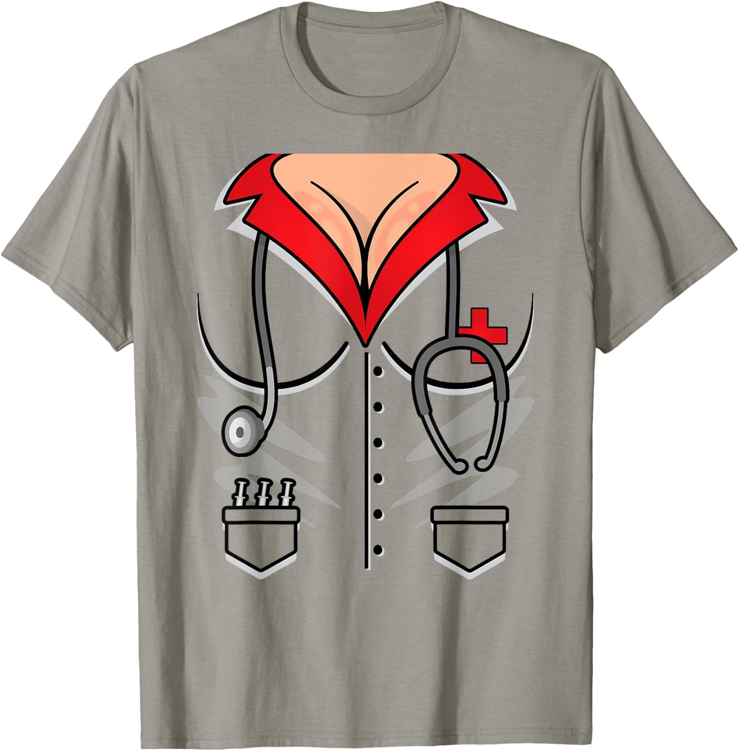 Sexy Nurse Costumes Naughty Nurse Costume Nurse Halloween T-Shirt - T-Shirt | Sand