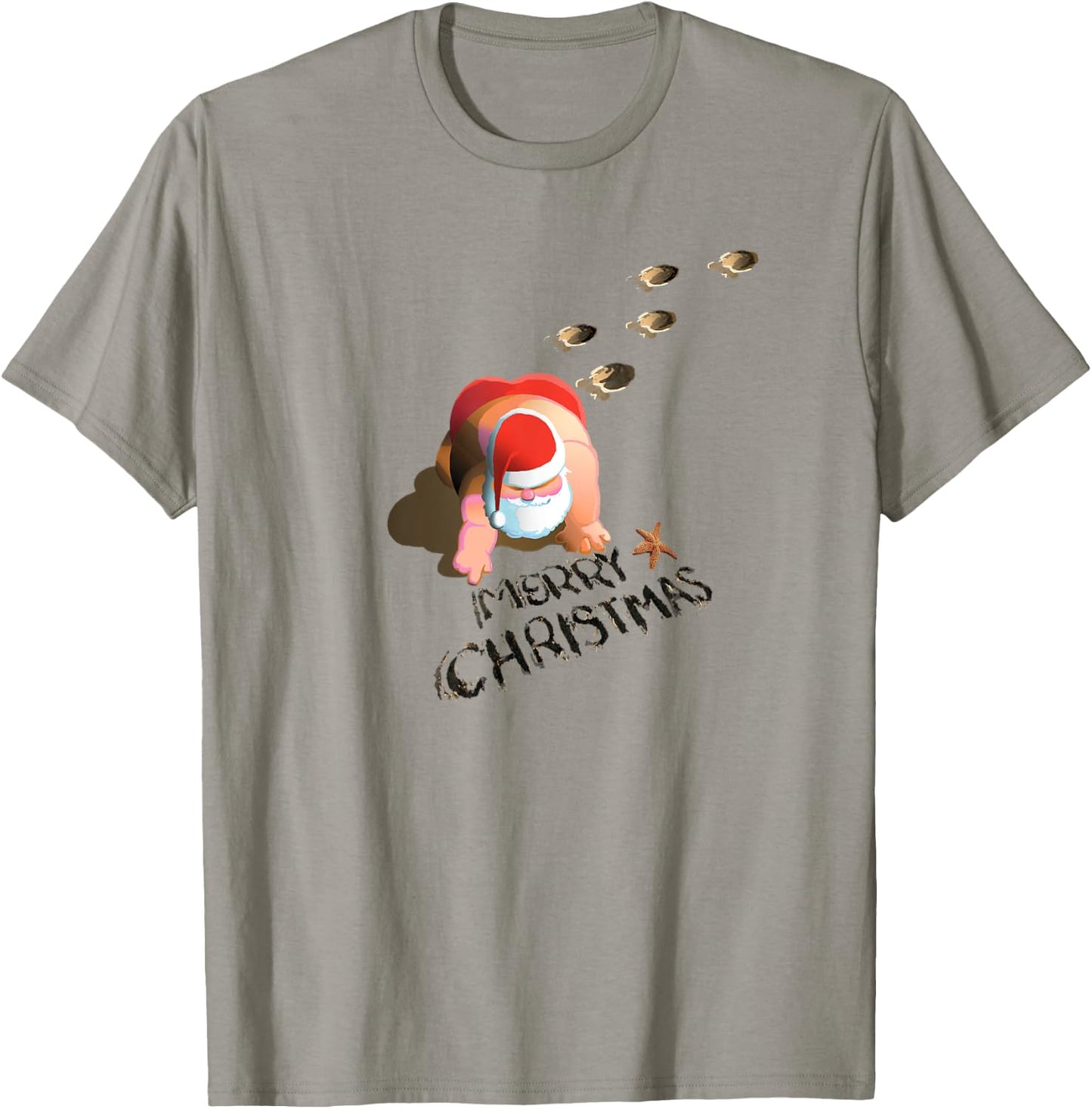Merry Christmas - Beach Christmas T-Shirt - T-Shirt | Sand