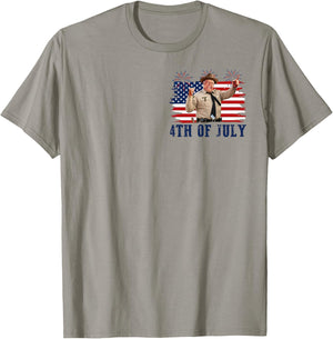 2 Sides Happy 4th of July to All You Sumbitches Patriotic T-Shirt - T-Shirt | Sand
