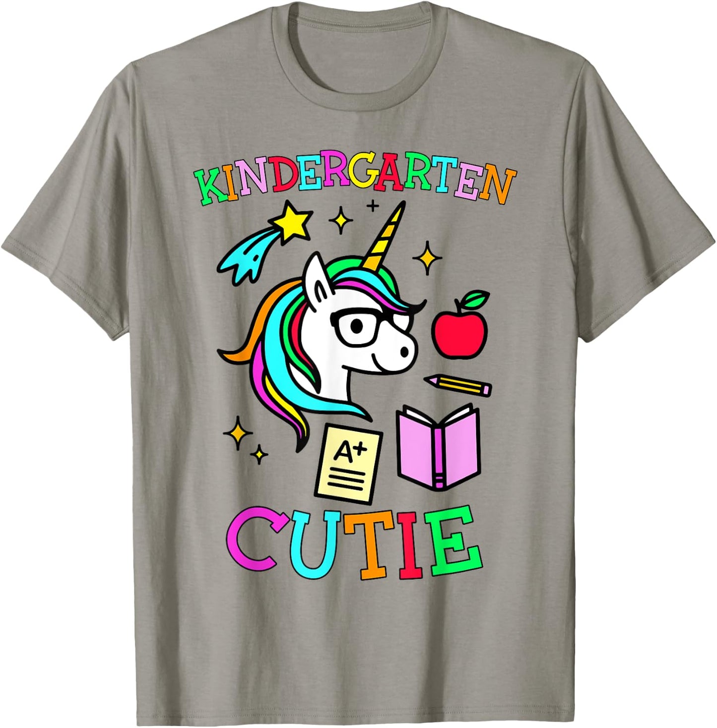 Kindergarten Cutie Unicorn Kindergarten Girl Gift T-Shirt - T-Shirt | Sand
