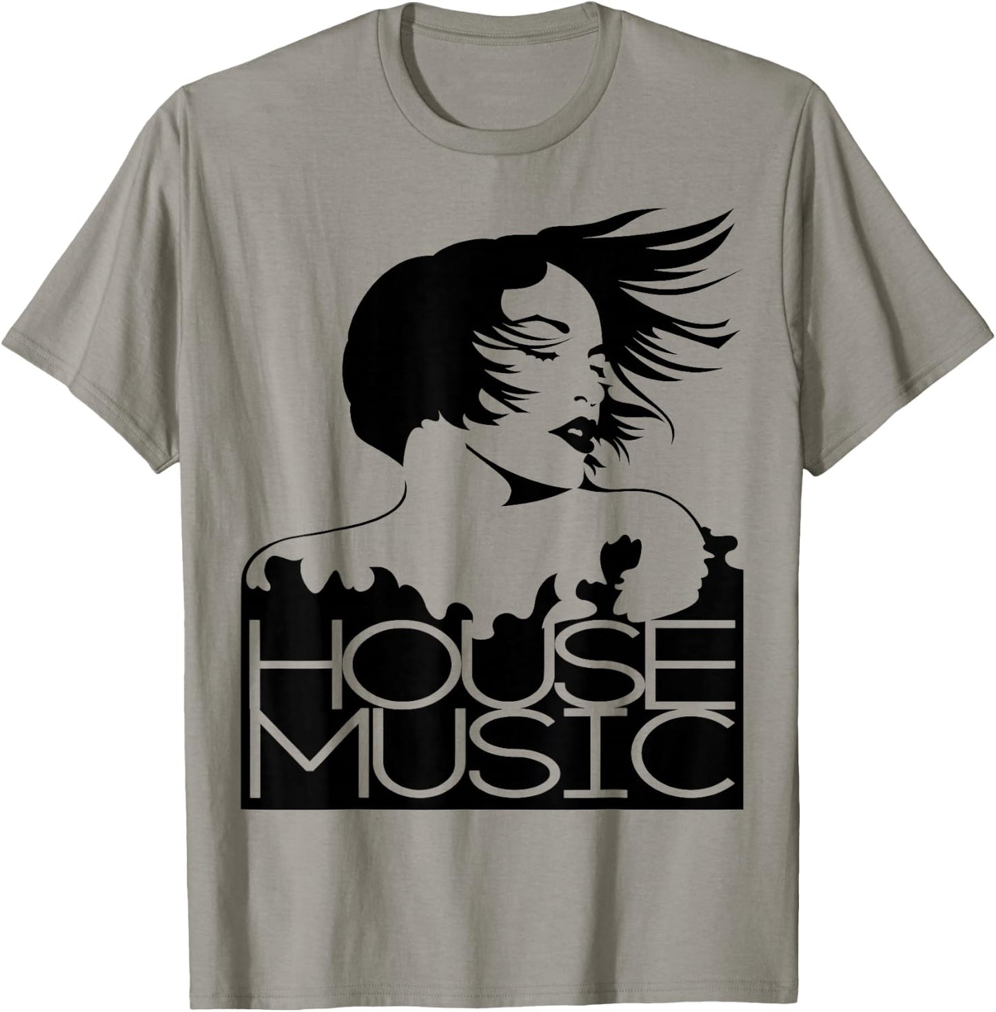 House Music Shirt, House Music All Night Long, EDM, Rave T-Shirt - T-Shirt | Sand