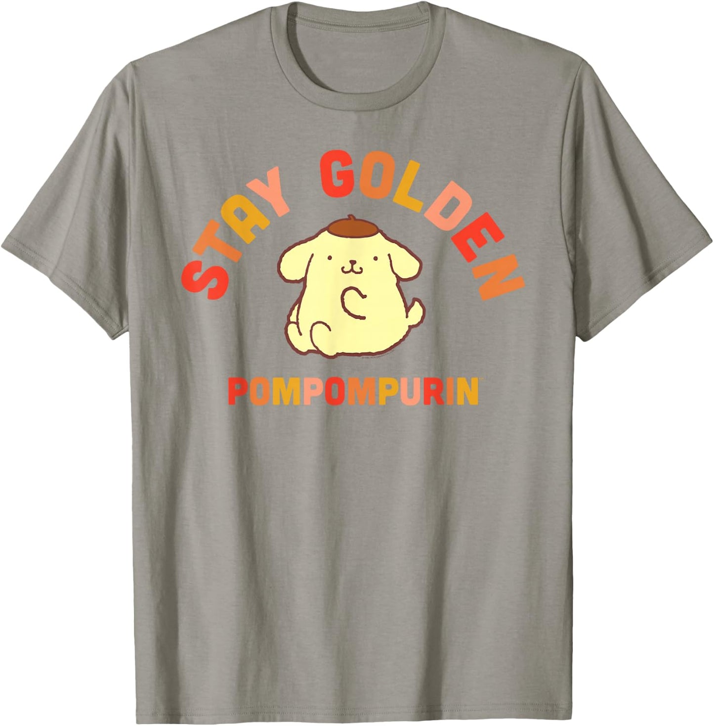 Pompompurin Stay Golden T-Shirt - T-Shirt | Sand