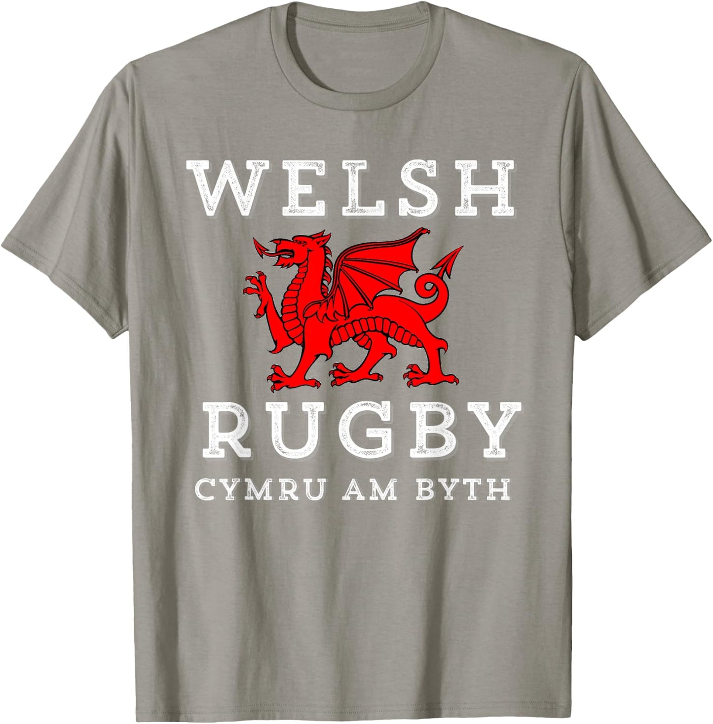 Cymru Am Byth Welsh Rugby Wales Forever Dragon T-Shirt - T-Shirt | Sand