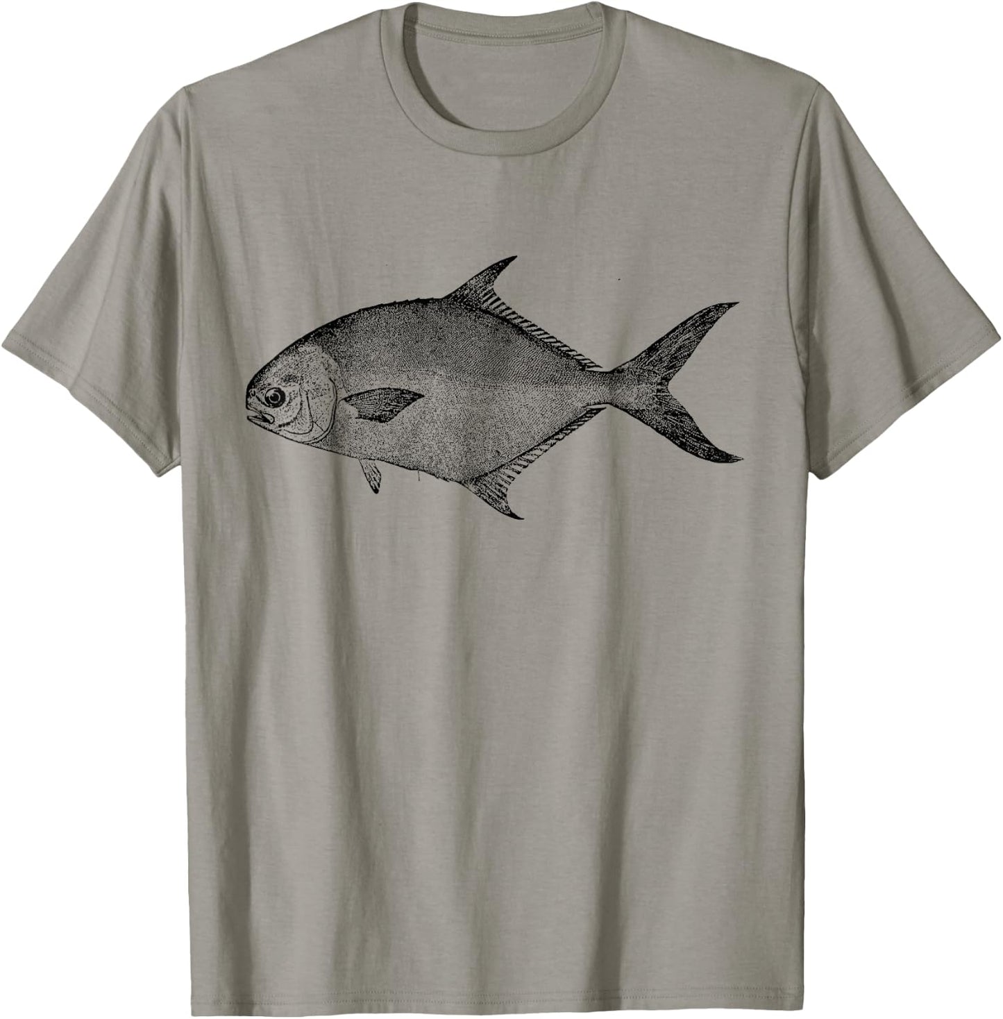 Pompano Retro Pompano Fish T-Shirt - T-Shirt | Sand
