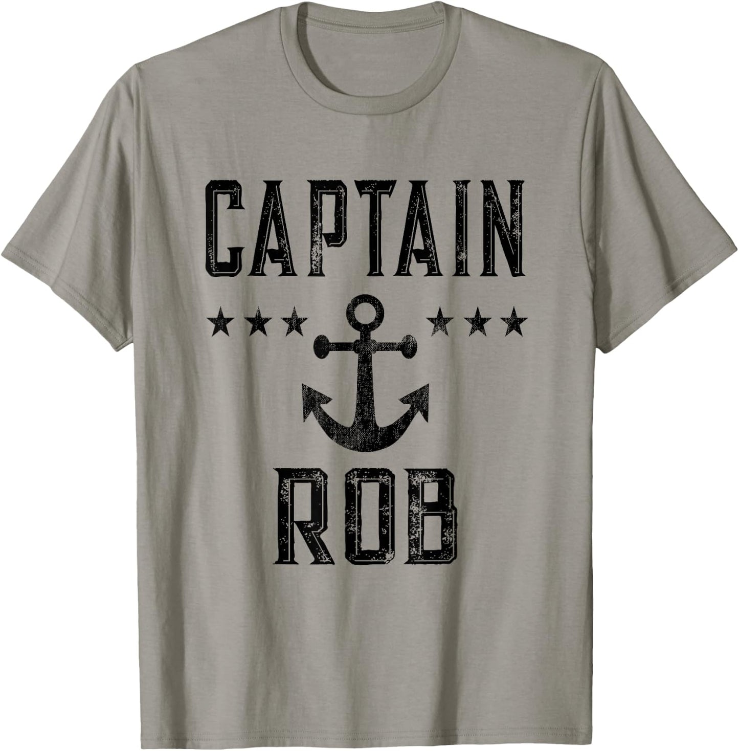 Vintage Captain Rob Boating Lover T-Shirt - T-Shirt | Sand
