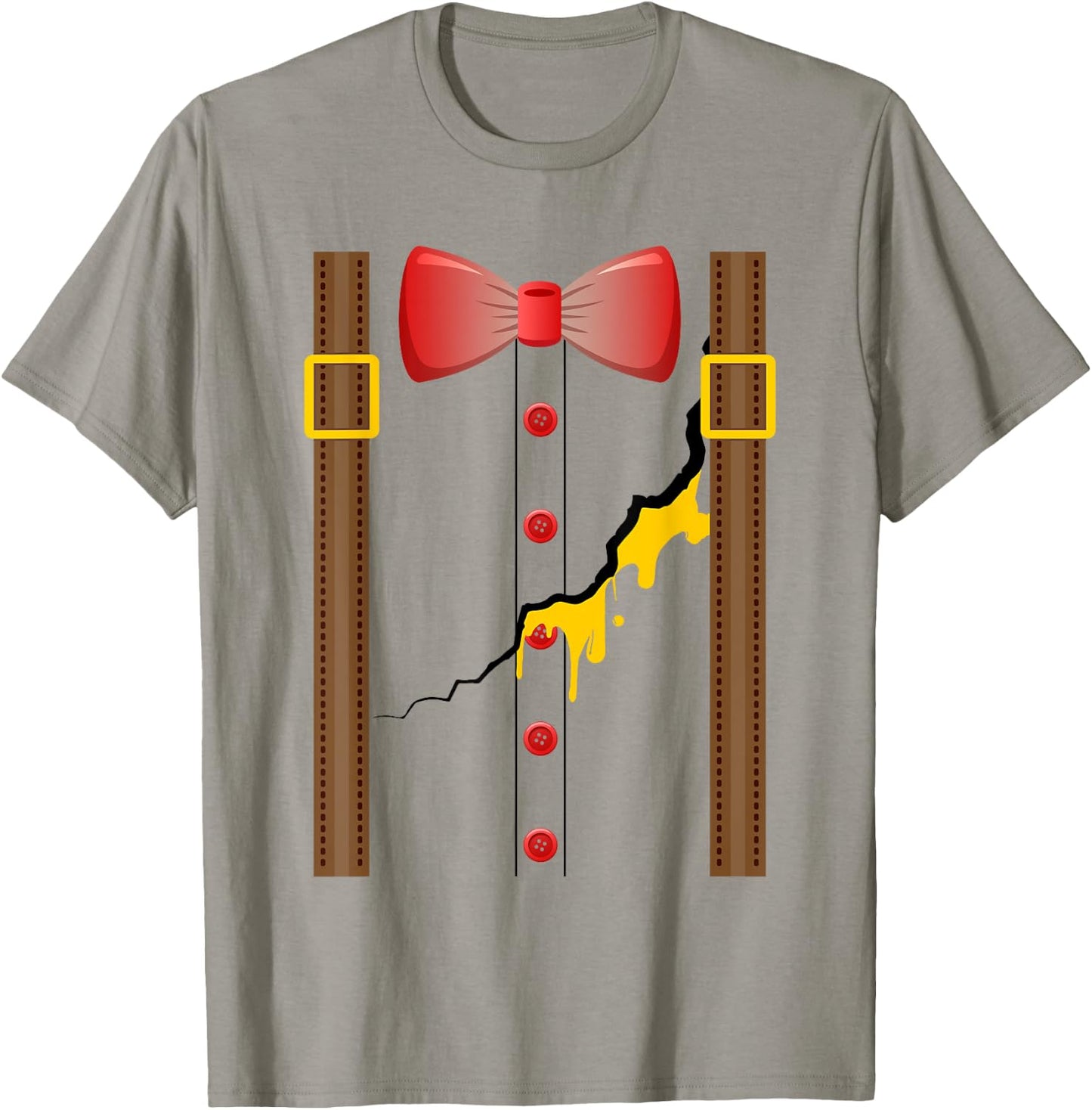 Humpty Dumpty Halloween Costume Cracked Egg T-Shirt - T-Shirt | Sand