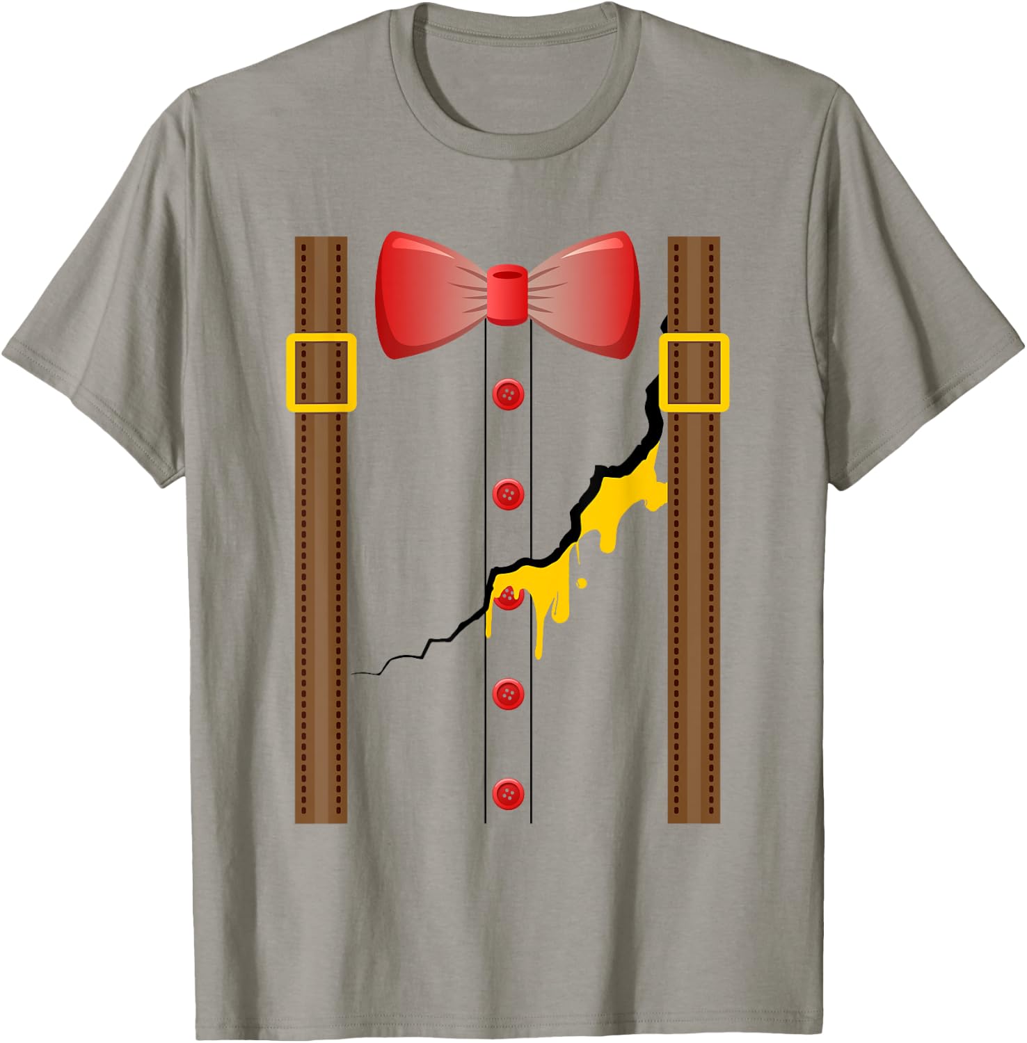 Humpty Dumpty Halloween Costume Cracked Egg T-Shirt - T-Shirt | Sand