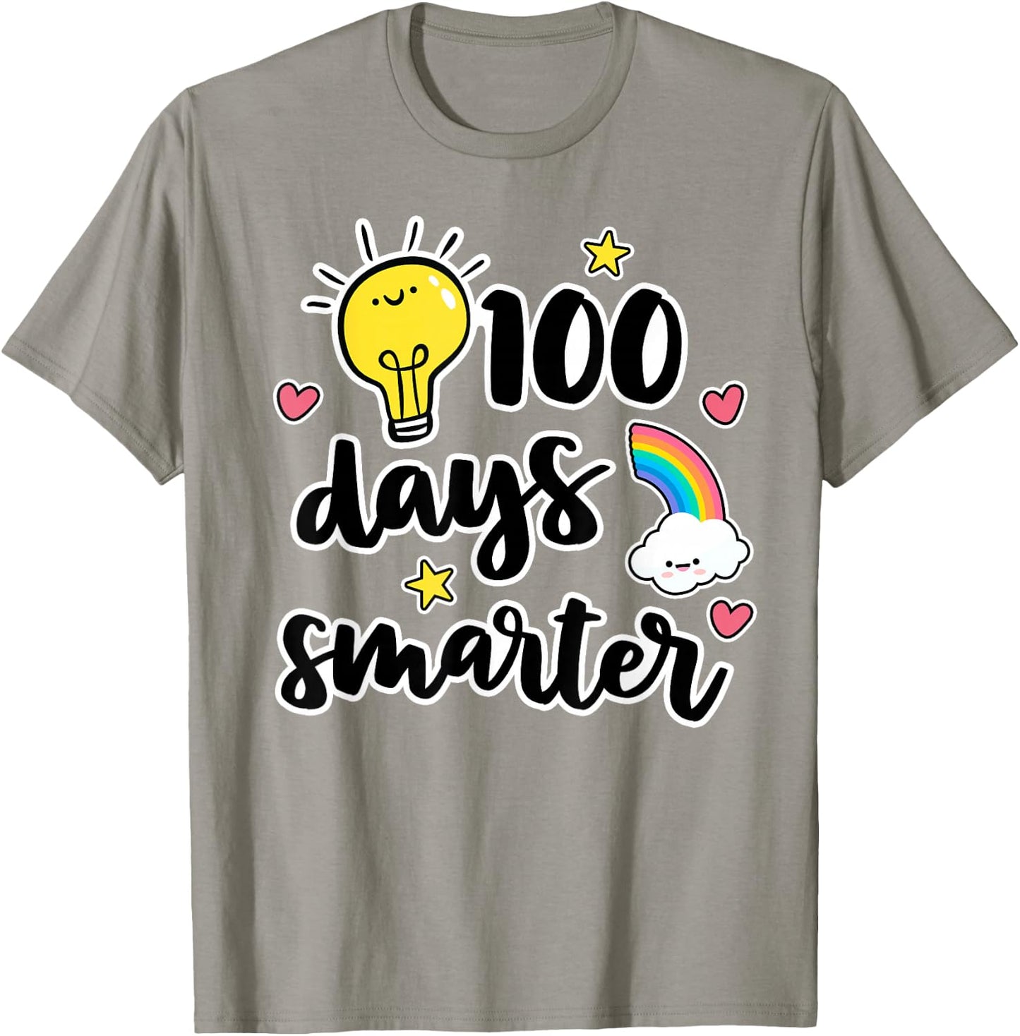 100 Days Smarter 100th Day of School Shirt Kindness Teacher T-Shirt - T-Shirt | Sand