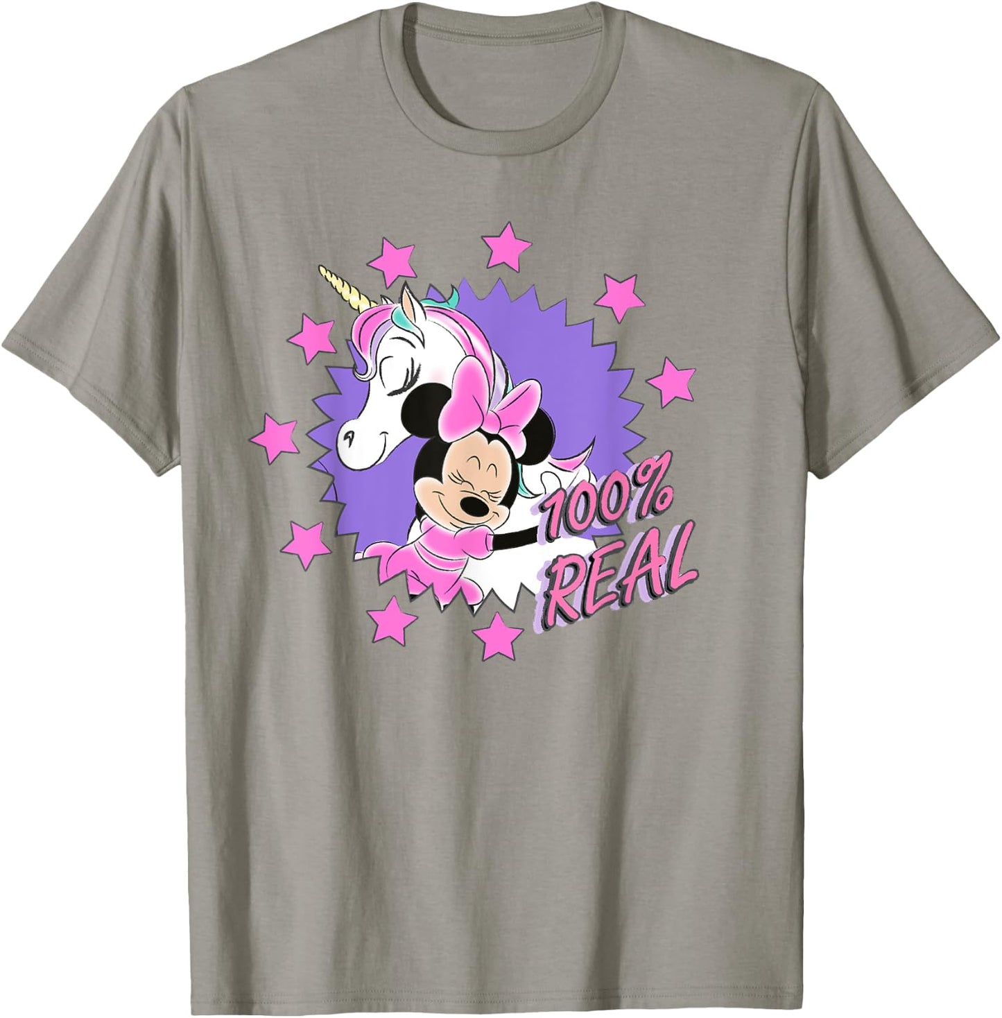 Disney Minnie Mouse Unicorn 100% Real T-Shirt - T-Shirt | Sand