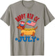 Patriotic Dachshund Cute Hot Dog Fourth of July 4th Flag Kids Men T-Shirt - T-Shirt | Sand
