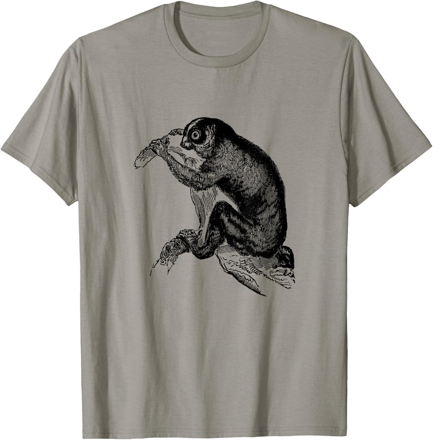 Slow Loris Vintage Print T-Shirt - T-Shirt | Sand