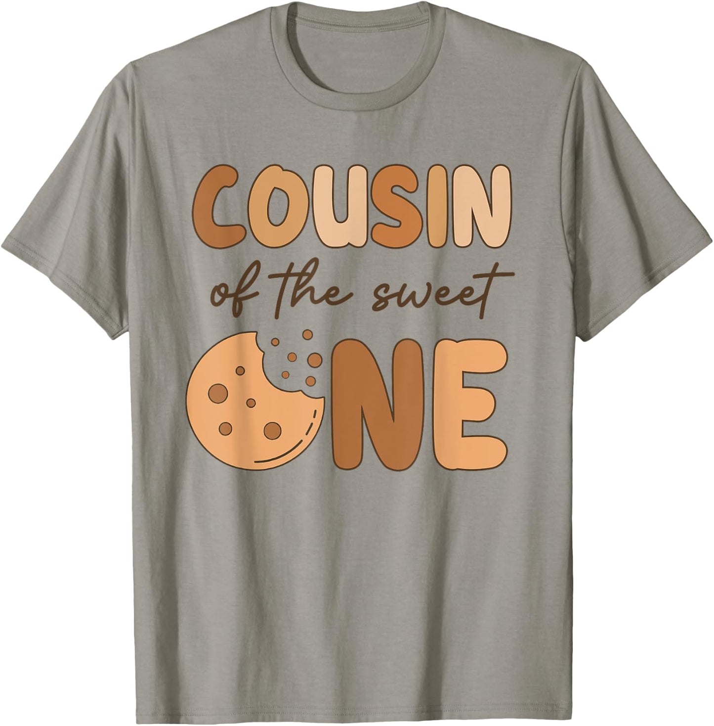 Cousin Of The Sweet One Cookies and Milk Birthday Party T-Shirt - T-Shirt | Sand