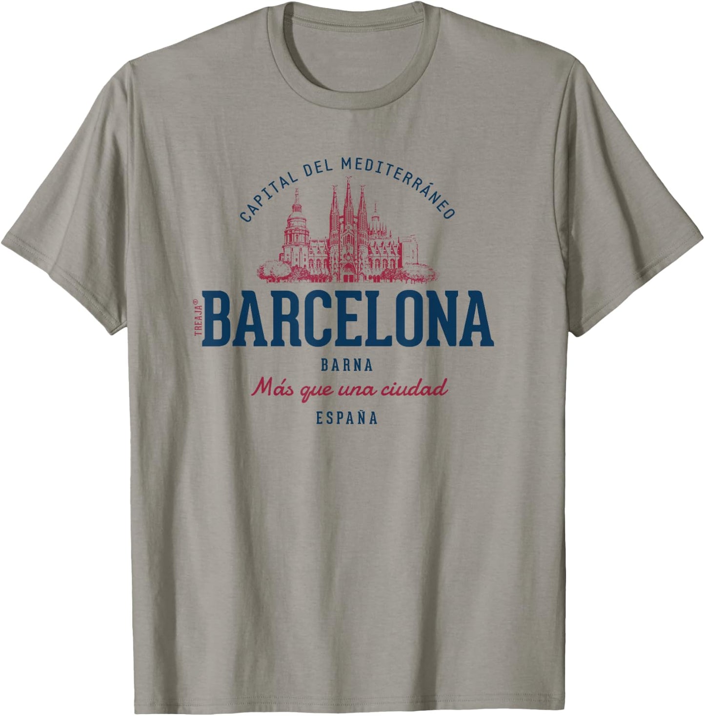Spain Retro Styled Vintage Barcelona T-Shirt - T-Shirt | Sand
