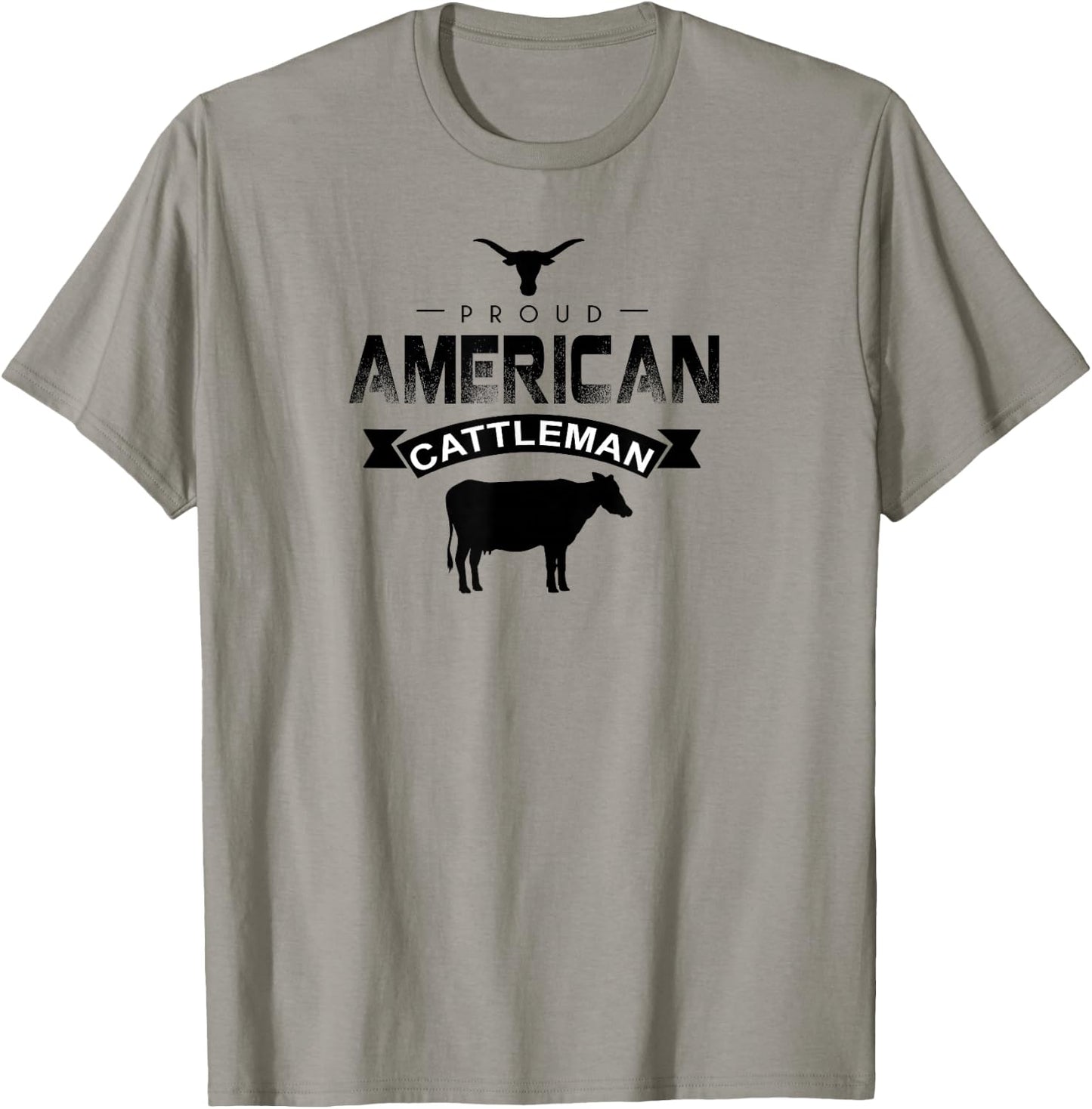 Proud American Cattleman Cattlemen Pride Gift T-Shirt - T-Shirt | Sand