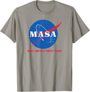 Dem Teez Co. Make America Smart Again T-Shirt - T-Shirt | Sand