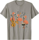 Funny Cartoon Flamingo Jazz Band Animal Music Graphic T-Shirt - T-Shirt | Sand