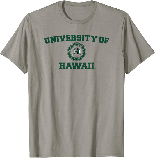 University of Hawaii Rainbow Warriors Circle Logo T-Shirt - T-Shirt | Sand