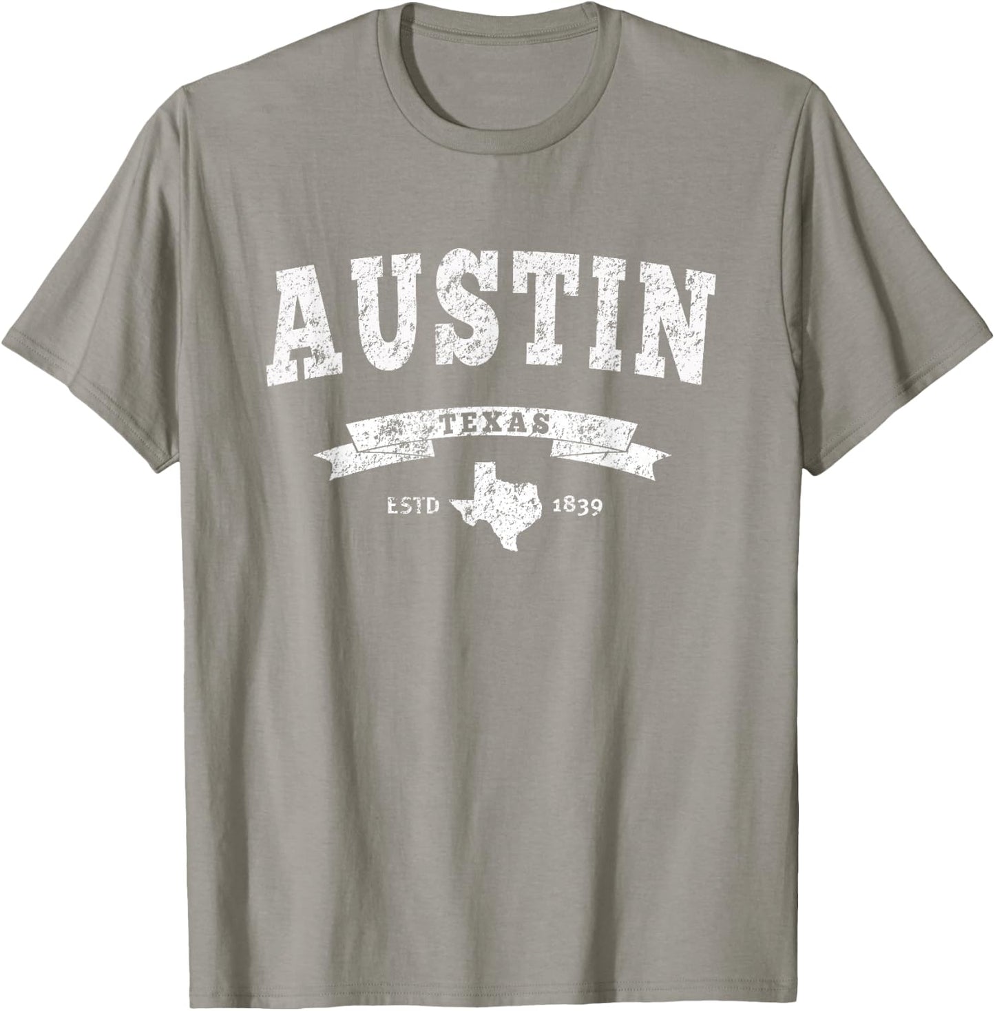 Vintage Austin Shirt Distressed - TX Capital City T-Shirt - T-Shirt | Sand
