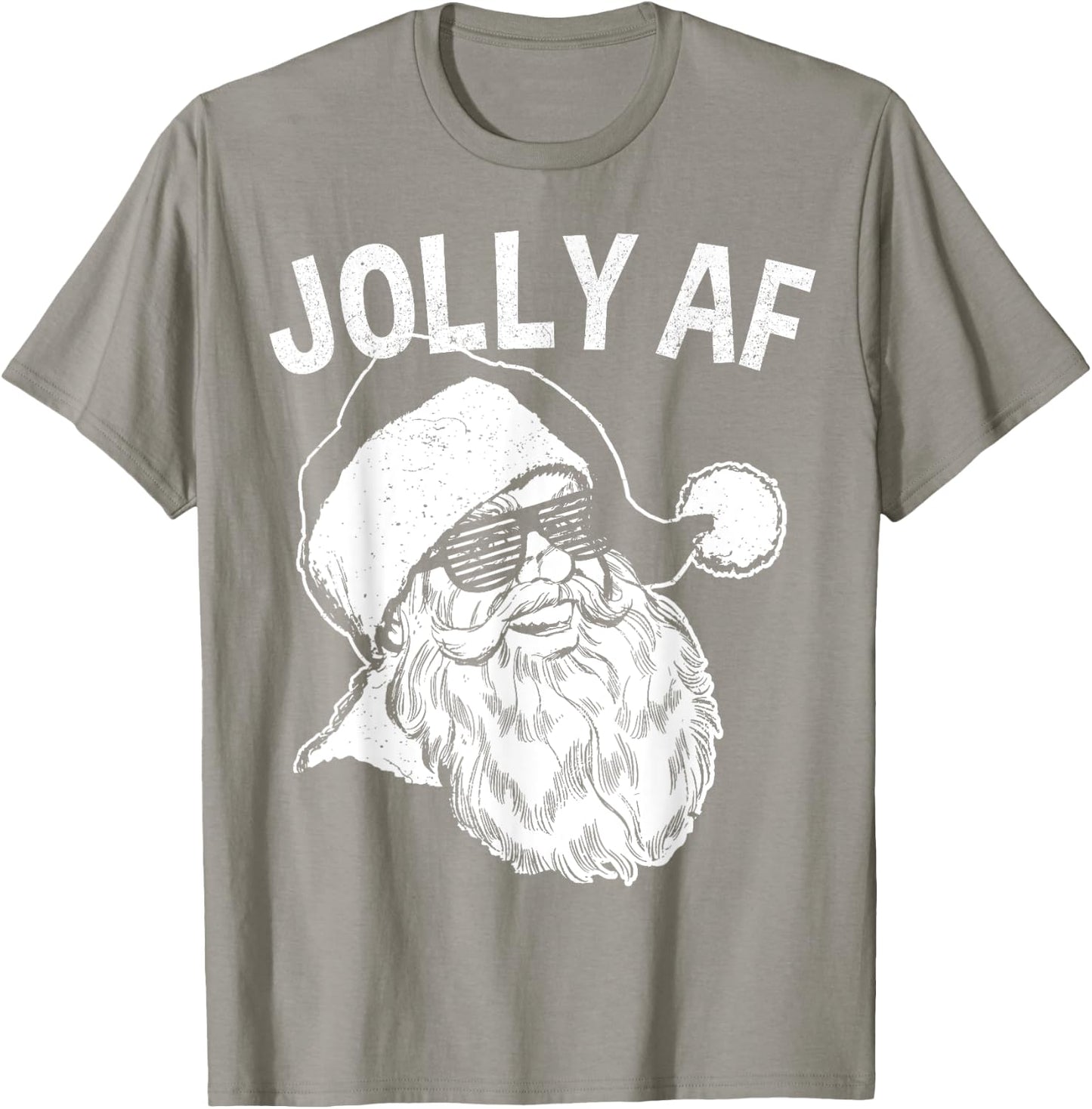 Funny Santa Shirt | Jolly AF T-Shirt - T-Shirt | Sand