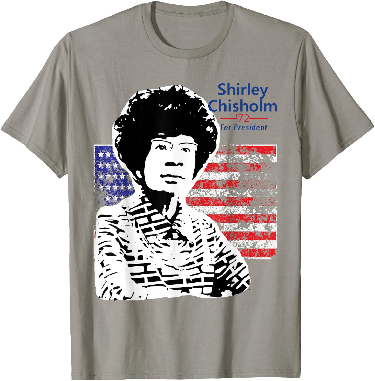 Shirley Chisholm For President 1972 With American Flag Kids Men T-Shirt - T-Shirt | Sand
