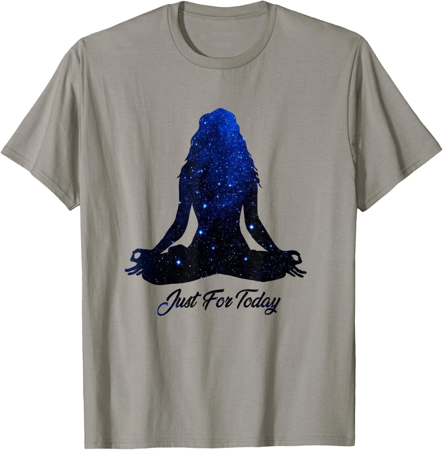 Just for Today Meditation Serenity Yoga AA NA Sober Shirt T-Shirt - T-Shirt | Sand