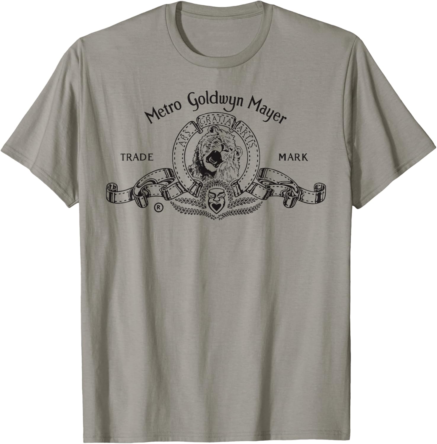 MGM Classic Lion Outlined Logo T-Shirt - T-Shirt | Sand