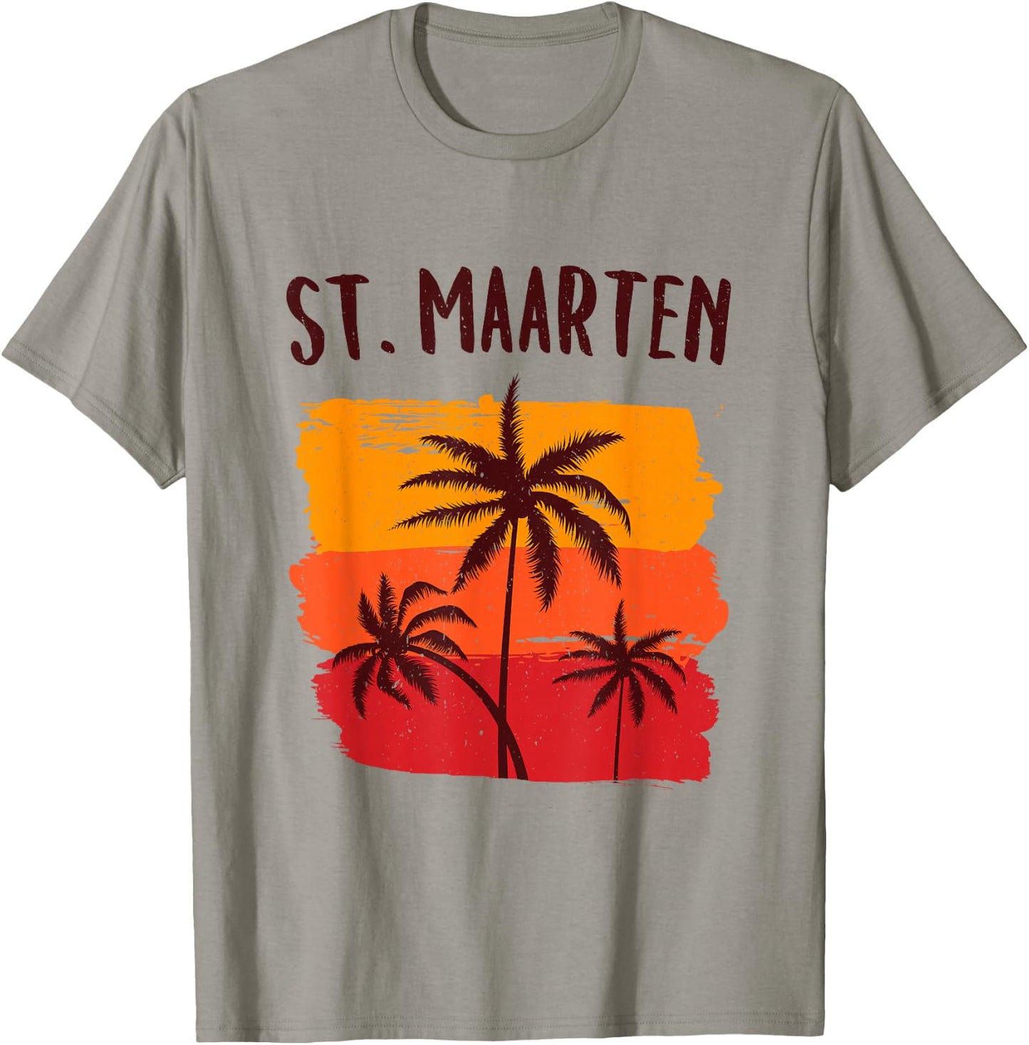 St. Maarten Retro Tropical Cruise Vacation Souvenir Graphic T-Shirt - T-Shirt | Sand