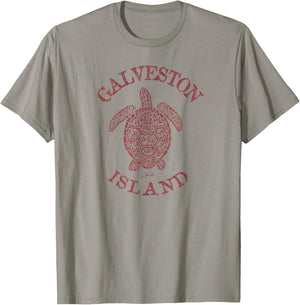 JCombs: Galveston Island, TX, Sea Turtle (Distressed) T-Shirt - T-Shirt | Sand