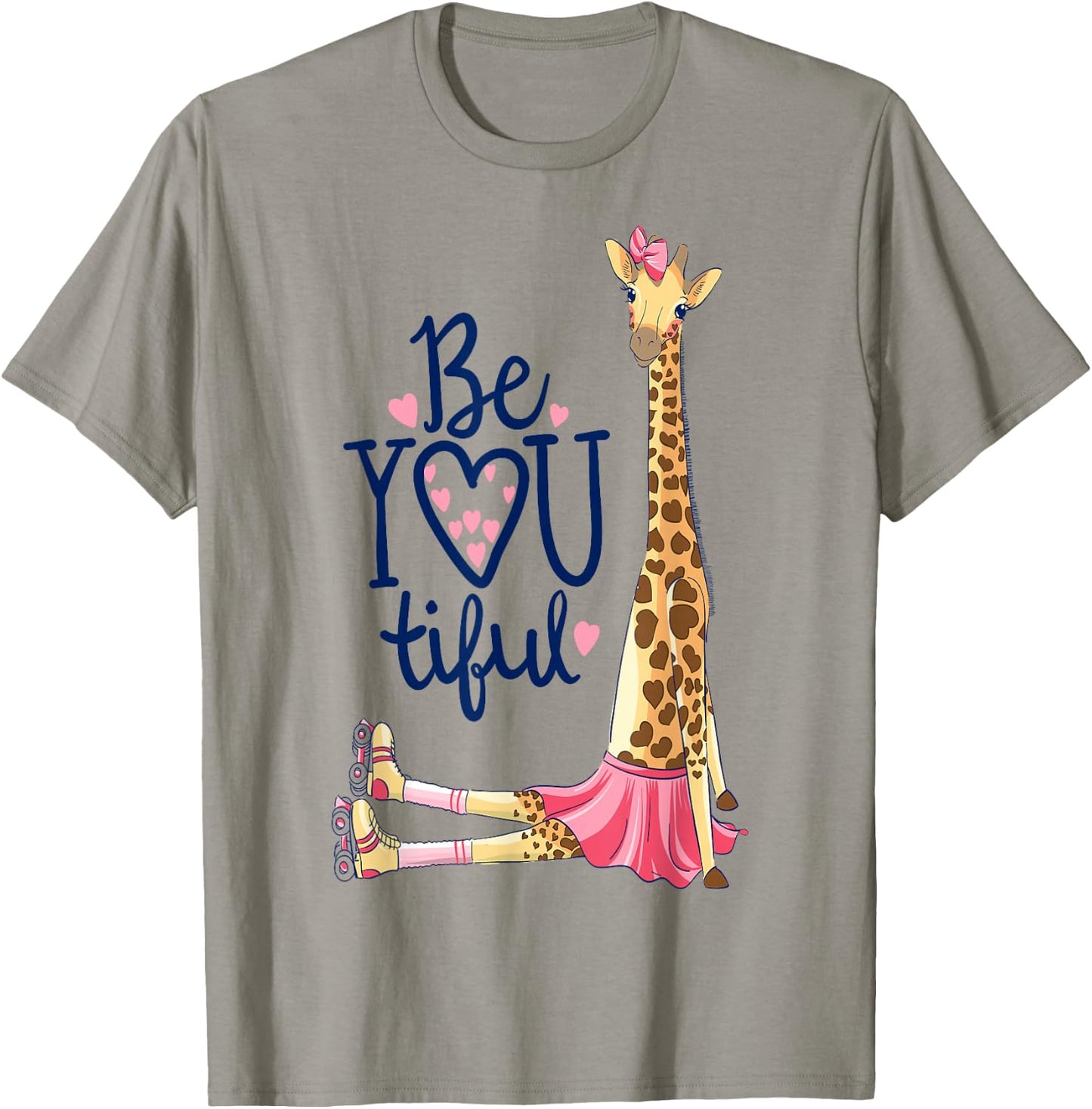 Roller Skate Giraffe t shirt; Roller Skate Derby t shirt T-Shirt - T-Shirt | Sand
