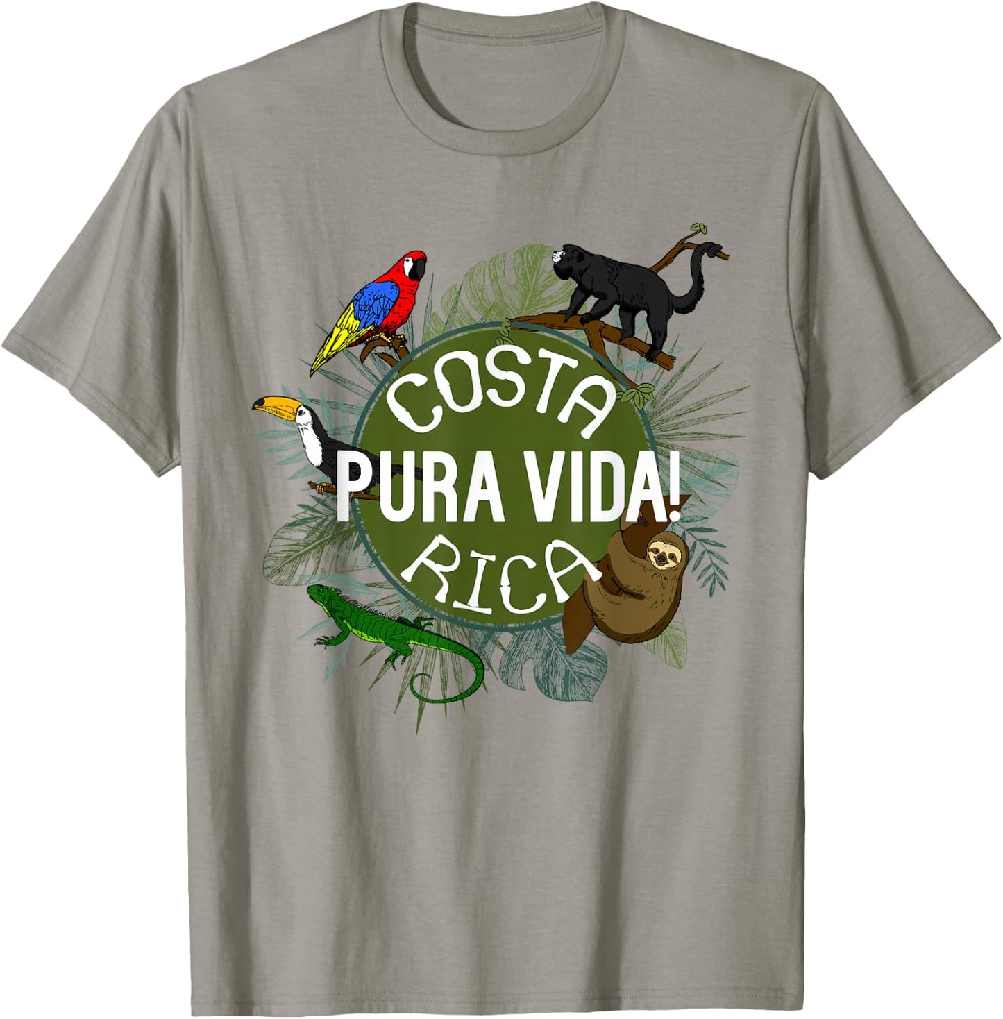 Pura Vida Costa Rica ! Party Animals! T-Shirt - T-Shirt | Sand