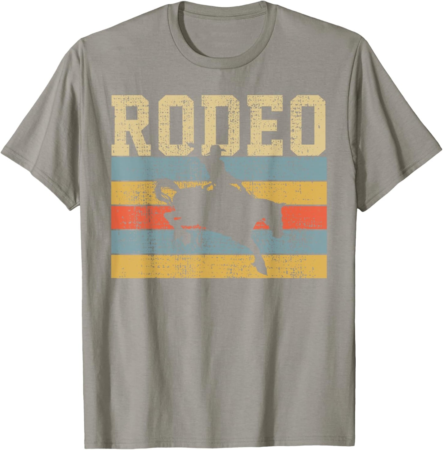 Rodeo Horse Riding Retro Vintage Western Country Gift T-Shirt - T-Shirt | Sand