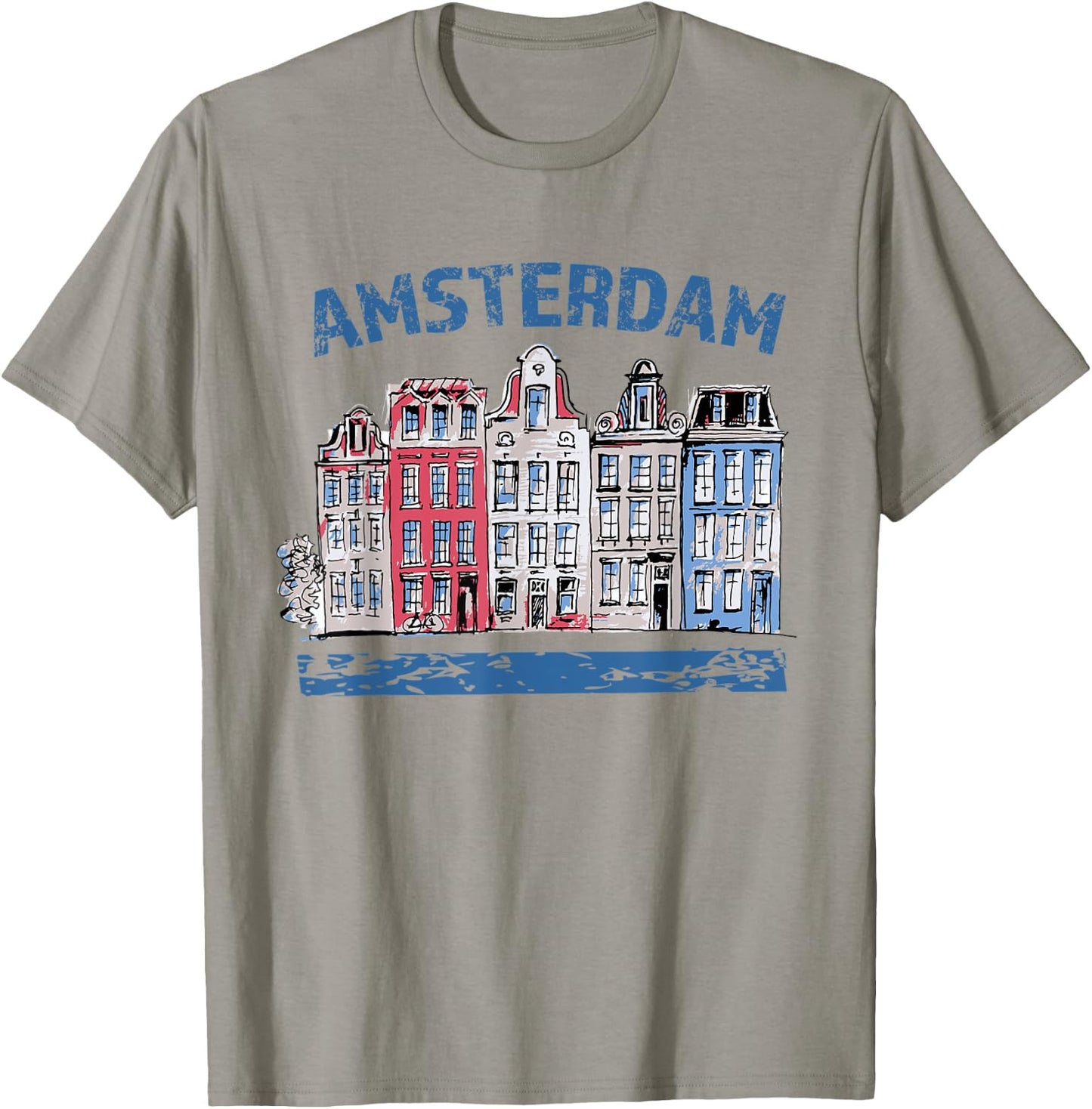 Amsterdam Netherlands Holland - Great Travel / Tourist Gift T-Shirt - T-Shirt | Sand